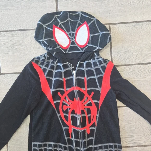 Marvel Spider-Man Into the Spider-Verse Fleece Onesie – Kids‎ 10/12 - Picture 3 of 7